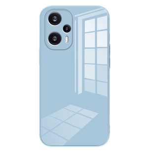 适用红米note12turbo手机壳新款note12液态玻璃直边外壳男女简约纯色超薄硅胶边note12pro全包镜头防摔保护套