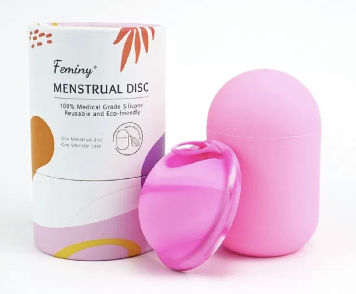 Reusable Menstrual Disc Cup Soft Period Disc女性月经碟2pcs