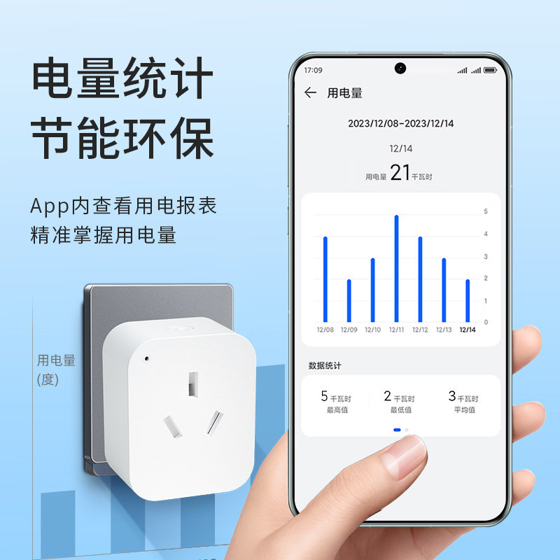 鸿蒙智联手机远程控制wifi智能插座16a开关定时热水器适用于华为图片