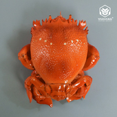 仿真老虎蟹模型假海鲜水产贵妃蟹模具仿真虎头蟹蛙蟹旭蟹螃蟹假样