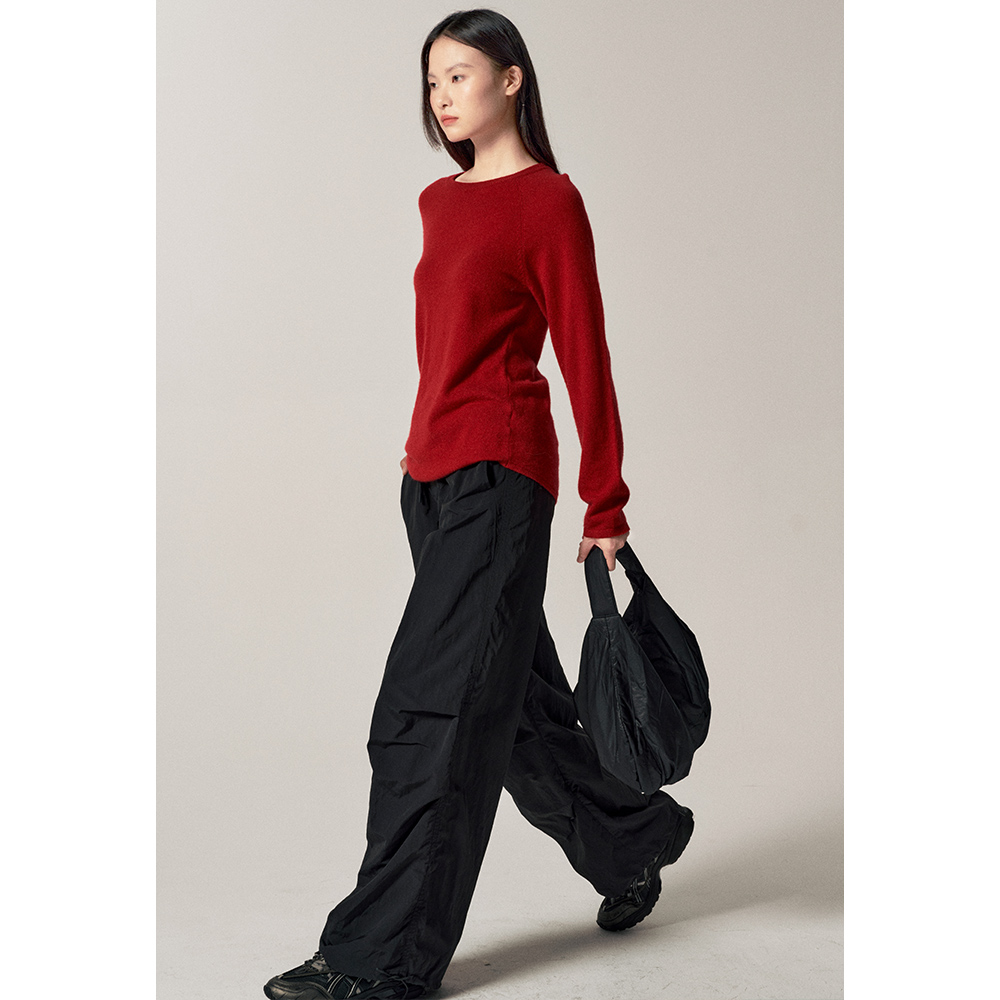 白弓羊毛套头圆领单穿内搭