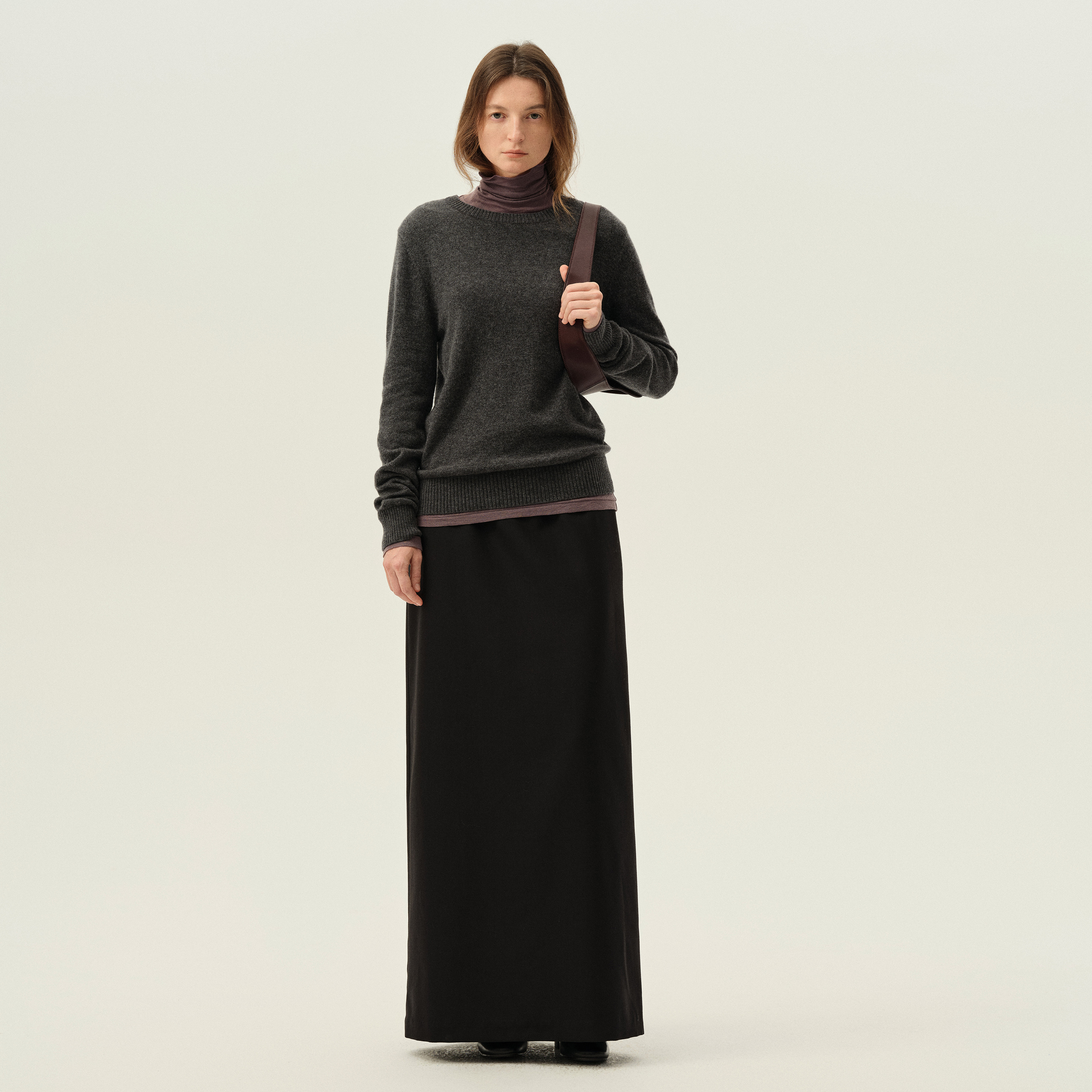 白弓法式高级感浣熊绒打底衫