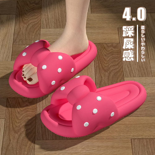 蝴蝶结踩屎感拖鞋女防滑eva防臭