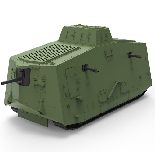 SS64630 1/64 军事模型 德国 中型坦克 A7V-突击装甲机动车