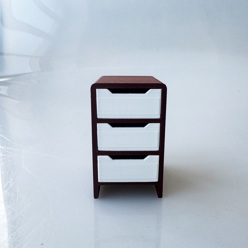 娃娃屋微缩模型 3D 打印三抽屉柜,玩具/童车/益智/积木/模型,其他模型玩具,淘宝优惠券,粉丝福利购,淘宝优惠卷