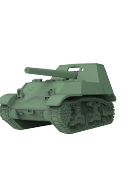 SS100842 1/100 军事模型 美国 T56 GMC 坦克歼击车 V2.0