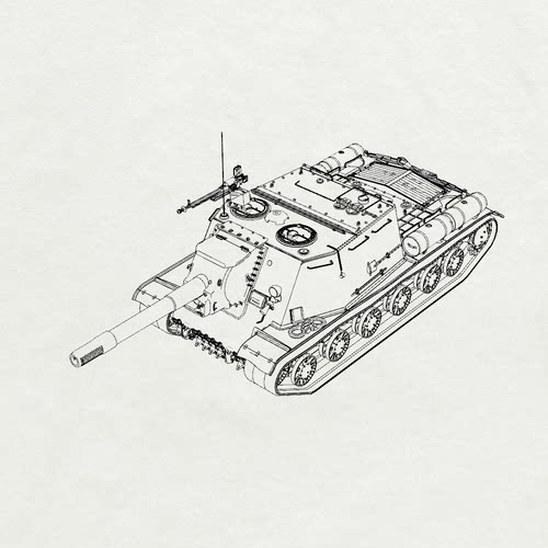 MRY-SFW SS700241 1/700 苏联陆军 ISU-152 重型坦克歼击车  6pcs