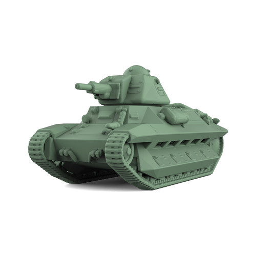 SS350795 1/350 军事模型 法国 R35搭载FCM炮塔坦克 V2.0 4pcs