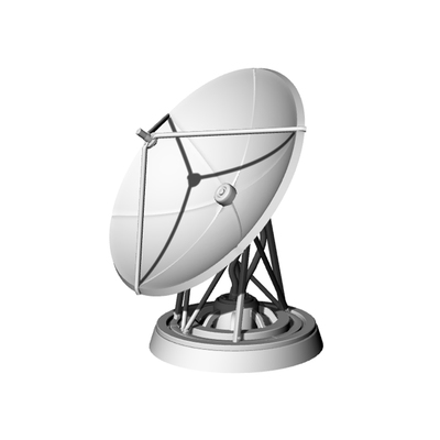 老姚手工坊 各比例 HO场景模型 卫星通信系统地面站接收天线  1pc