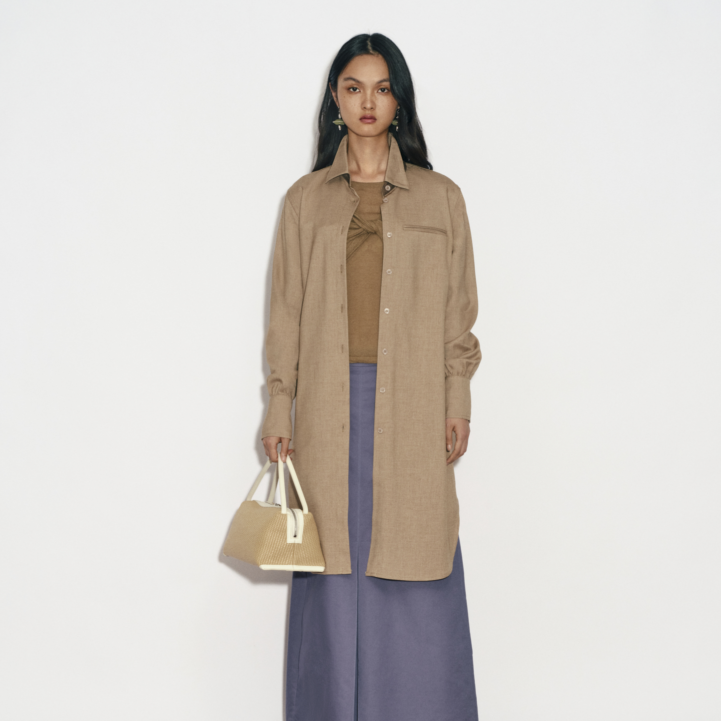 CREMAISH单排衬衫裙休闲百搭