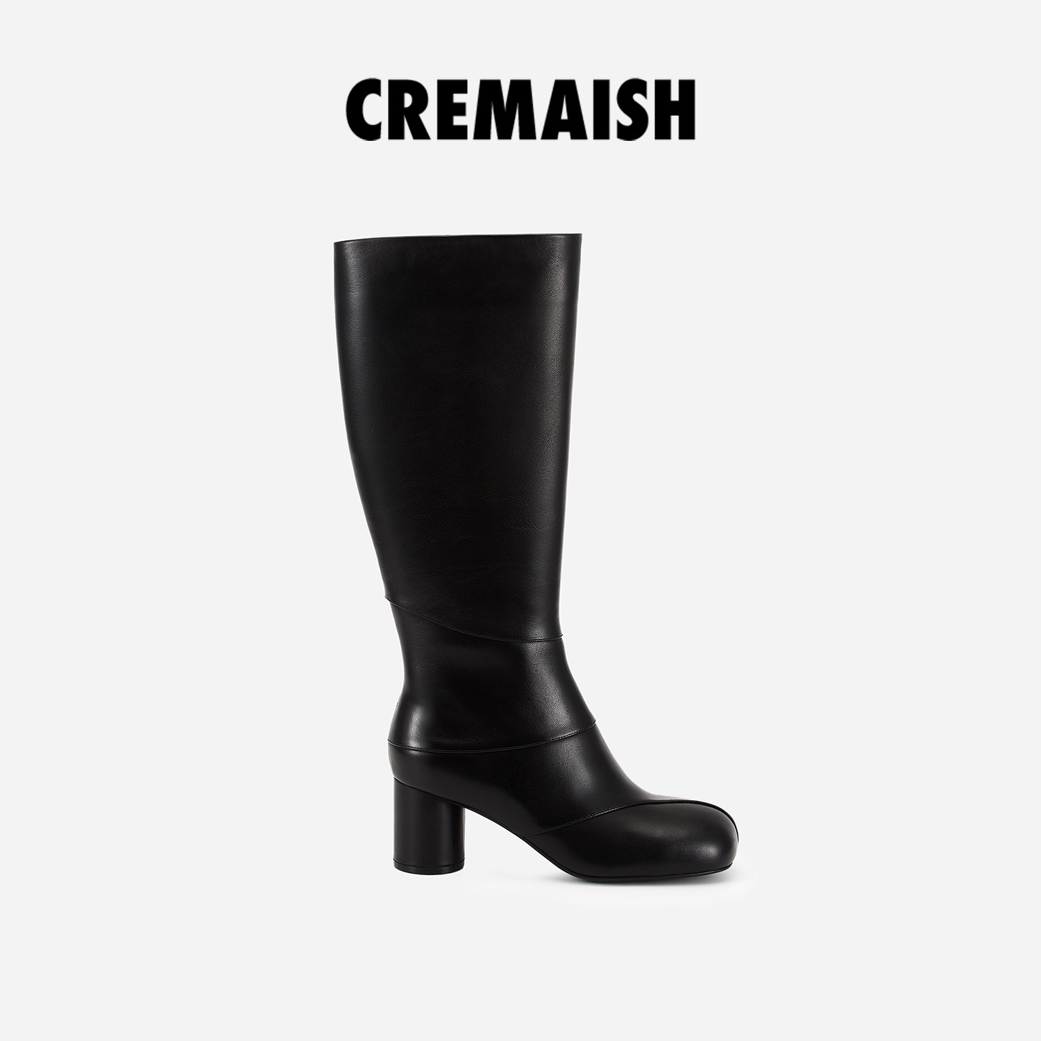 CREMAISH方头直筒长靴