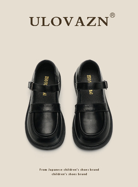 日本Ulovazn童鞋~女童小皮鞋2025新款宝宝单鞋洋气软底儿童公主鞋