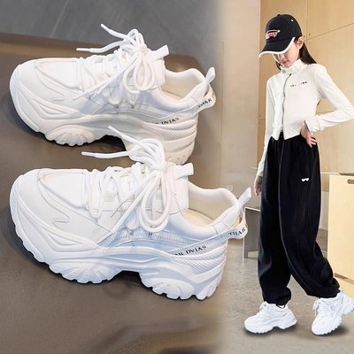 netx MaxM女童运动鞋2025春秋新款时尚儿童透气鞋子中大童老爹鞋