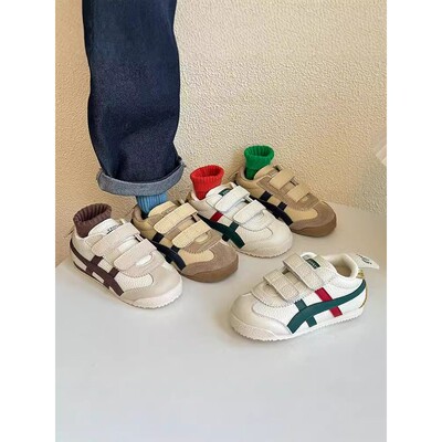 韩国Uamtor儿童阿甘鞋春秋新款男女低帮板鞋韩版魔术贴软底小白鞋