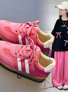 netx MaxM女童德训鞋2025春秋款儿童平底阿甘软底运动鞋百搭板鞋