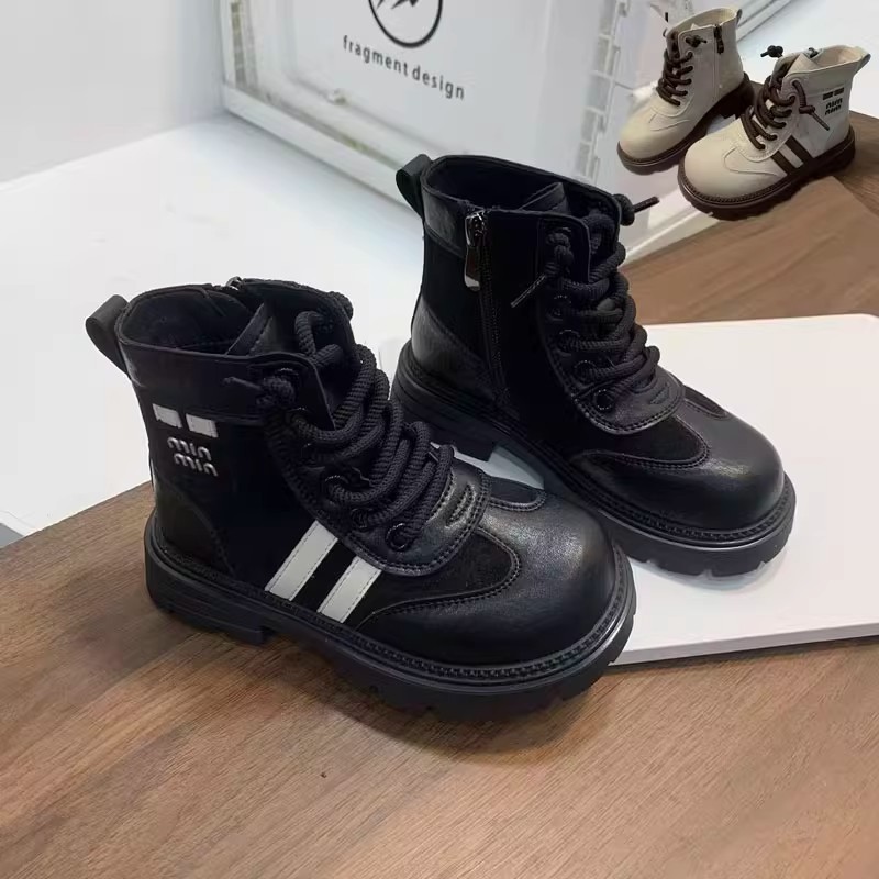 netx LONG真皮轻便礼服英伦风加绒二棉女大童马丁短靴休闲潮靴子