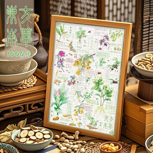 Aipuzzle拼图1000片东方本草