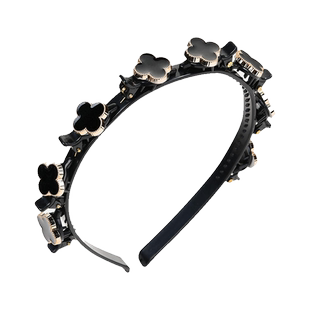 山茶花编发发箍女款2025新款发夹成人刘海碎发整理神器秋冬发卡