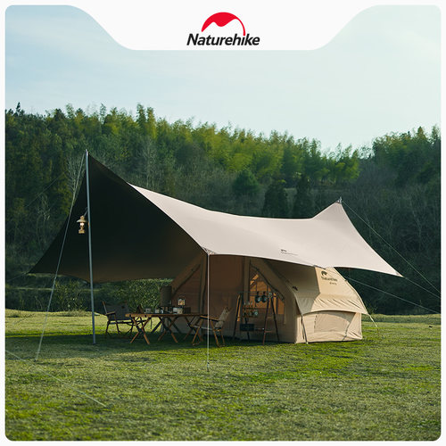 Naturehike挪客云霄天幕涂银钛黑胶天幕帐篷户外露营防雨防晒遮阳