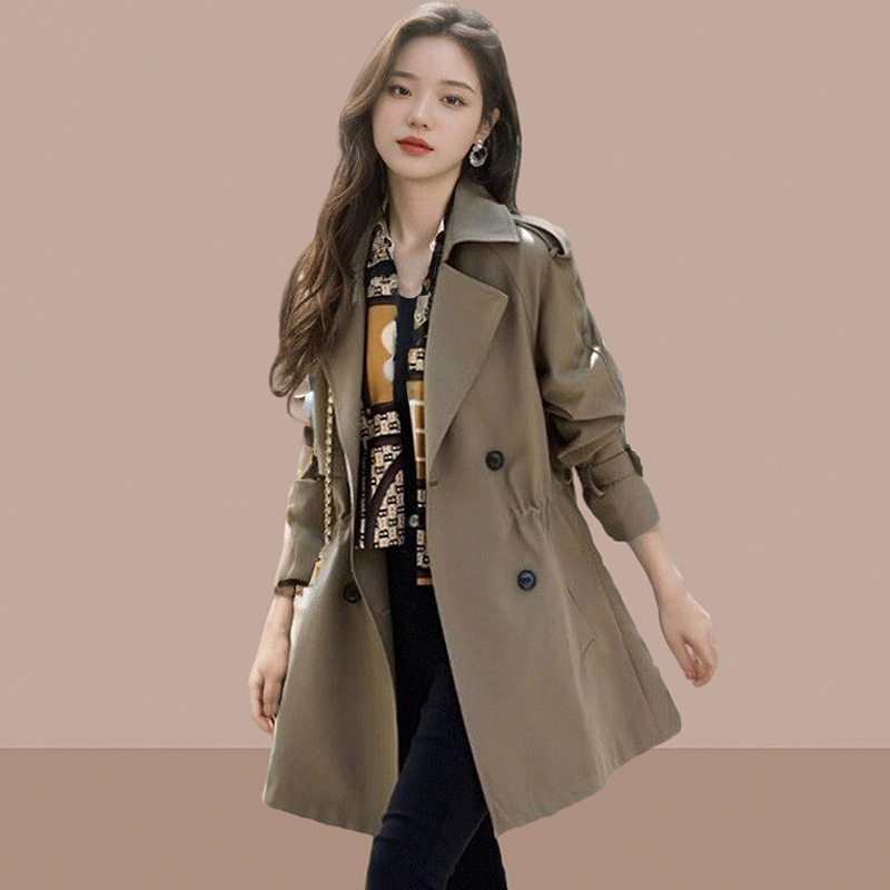 秋季风衣女中长款2025年秋装新款女装爆款早秋外套秋冬小个子大衣