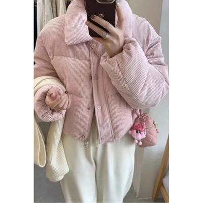 2025韩系新款毛领羽绒棉