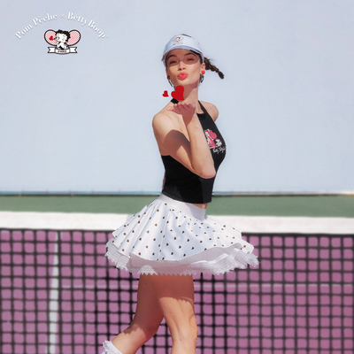 Spin蕾丝转转裙运动短裙彭派奇