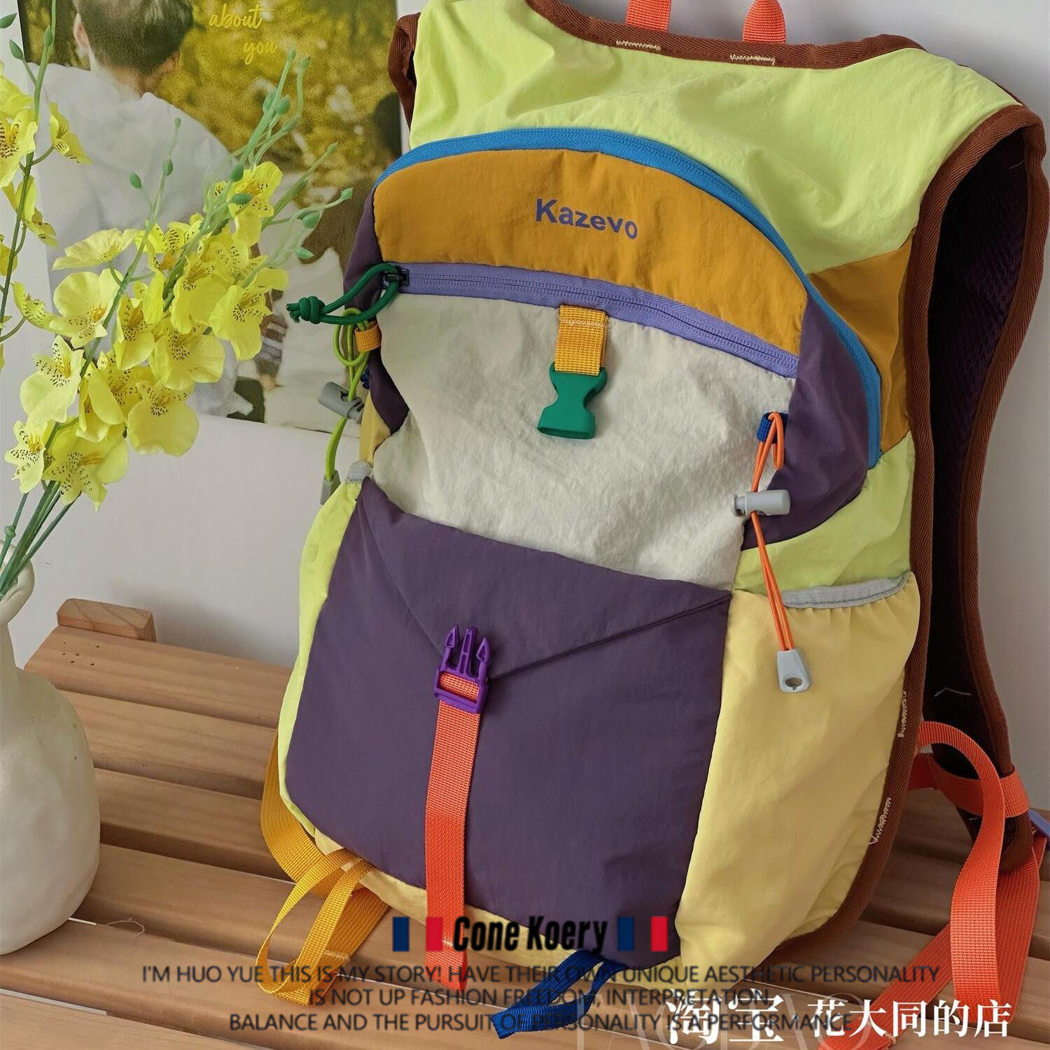 出口美国旅行包多巴胺户外登山包大容量双肩包女休闲健身骑行背包