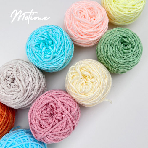 手工3股戳戳绣毛线DIY