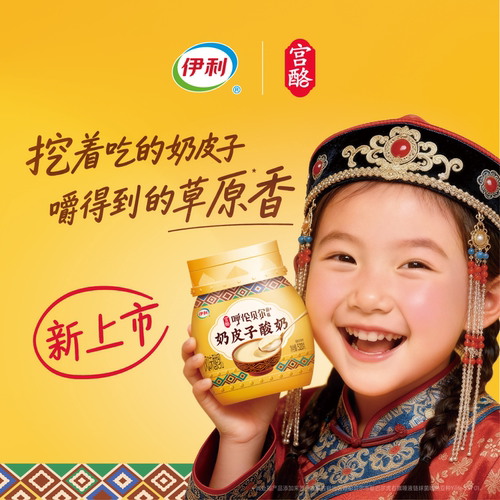 【新上市】伊利宫酪奶皮子520g桶