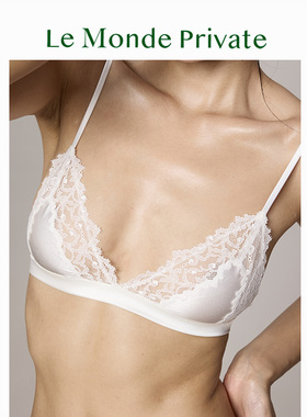 薄物Misthing系列 」蕾丝透视超薄单层三角杯文胸