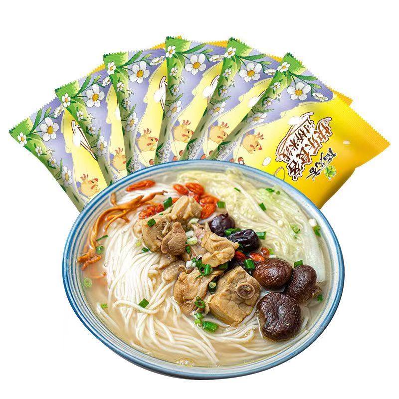 稻花香 过桥米线方便米粉丝酸辣牛肉味非油炸方便面整箱泡面6袋装