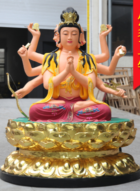 供奉斗姆元君神像斗姥元明君先天道母寺庙斗母元君树脂佛像1米6高