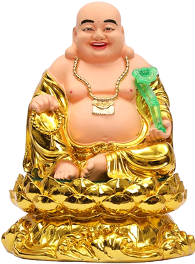 树脂玻璃钢招财弥勒佛红衣笑佛