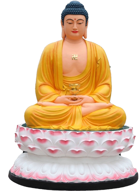 树脂玻璃钢东方三圣佛像日光月光