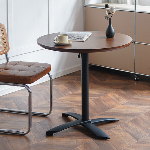 北欧可折叠圆桌实木餐桌家用北欧