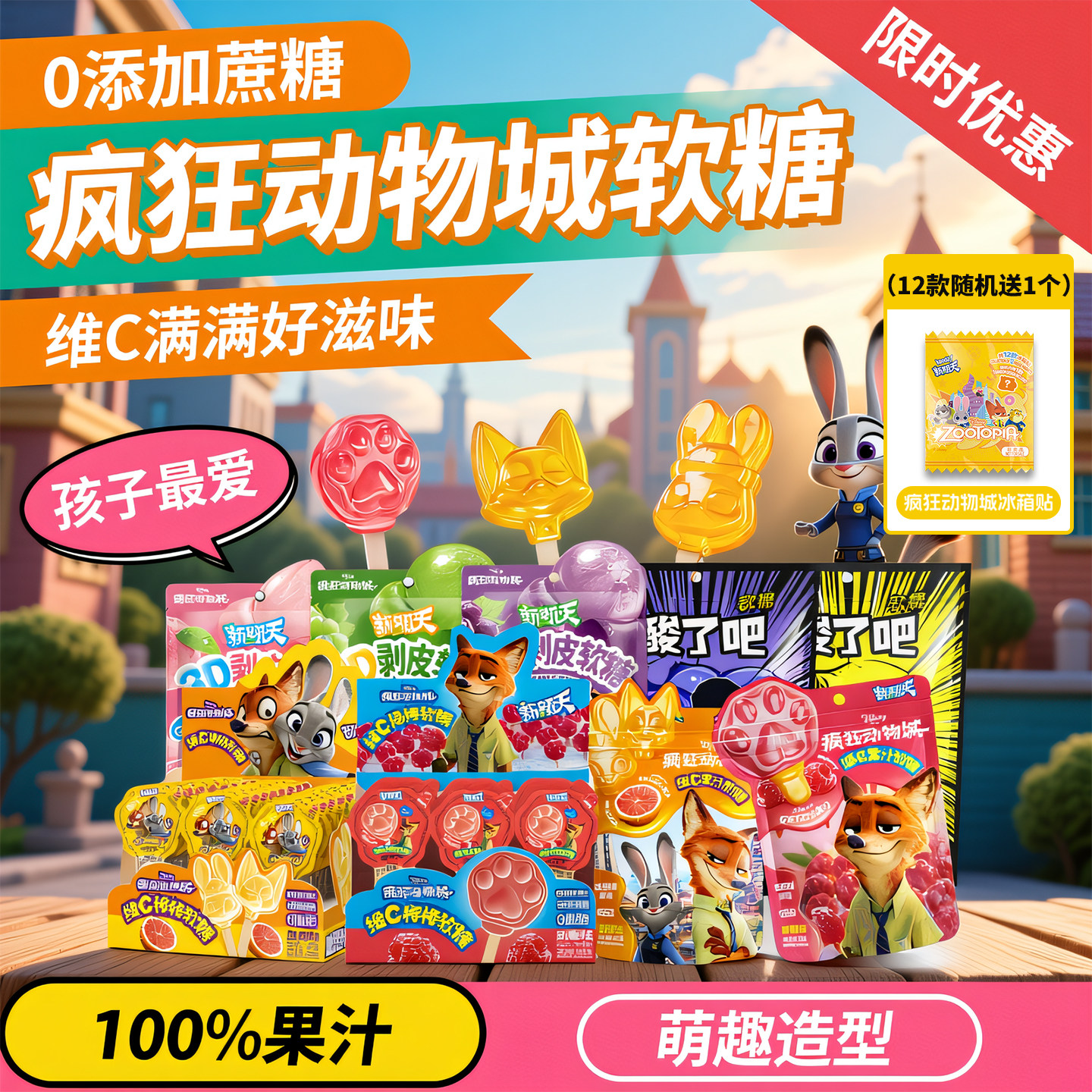 新期天疯狂动物城联名大集合