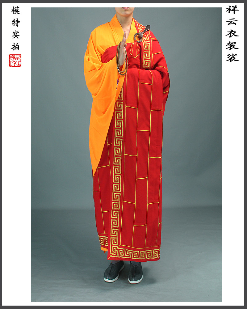 佛家僧服多丽丝麻纱祖衣袈裟海清三衣僧人僧衣僧服祥云衣千花衣