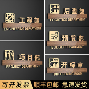 亚克力公司科室牌门牌标识牌定制