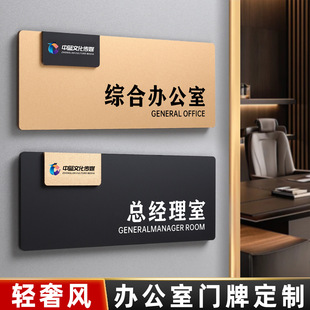 高档总经理办公室门牌财务会议接待洽谈室标识牌总监董事长室门口牌子电商直播间部门科室牌亚克力标志牌定制