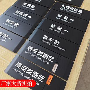 网红直播间标识牌会议室状态切换牌公司办公室门牌接待洽谈室空闲使用中提示牌亚克力部门科室牌创意标牌定制