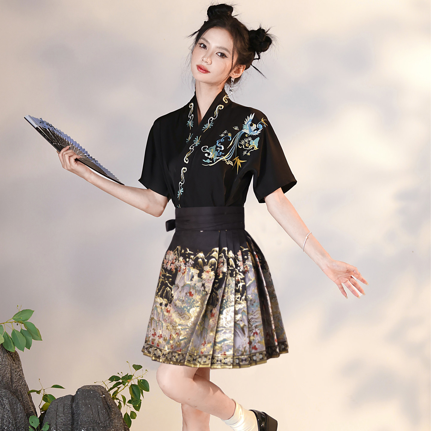 日常短款马面裙小个子诺婉寻图片