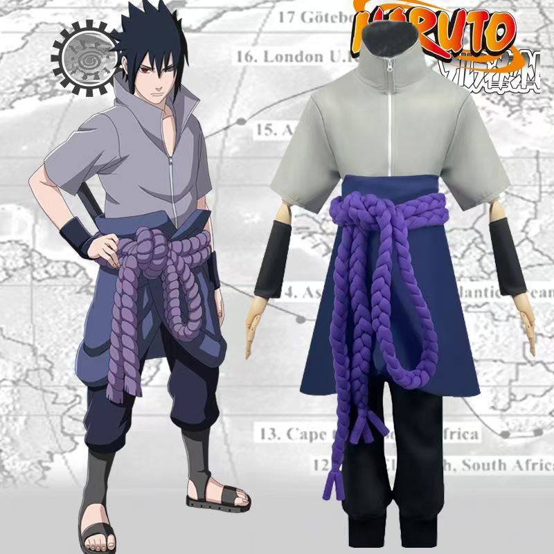 佐助cos服动漫火影疾风传宇智波佐助cosplay服忍者动漫男装表演服