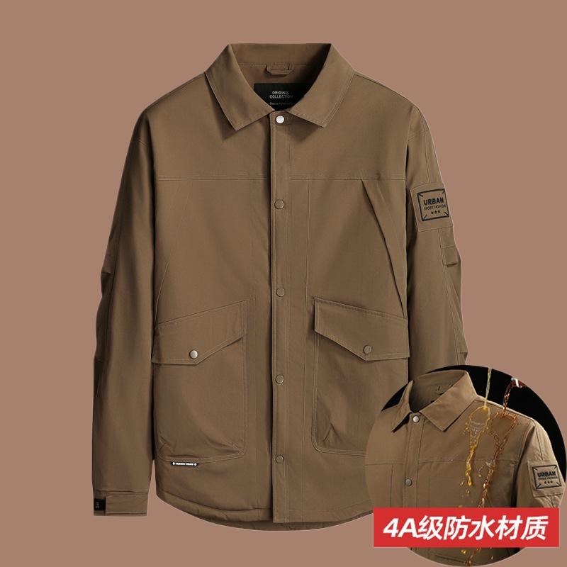 秋冬季男式衬衫棉衣外套商务加厚