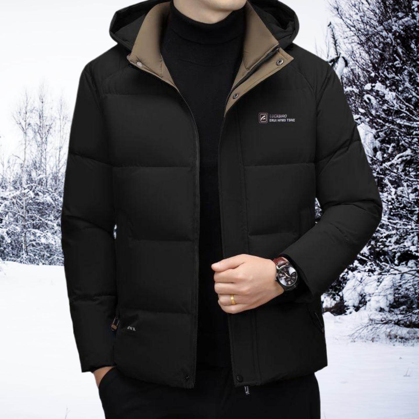 新款冬季中年爸爸冬装2025保暖男士高档棉袄羽绒外套棉衣加厚