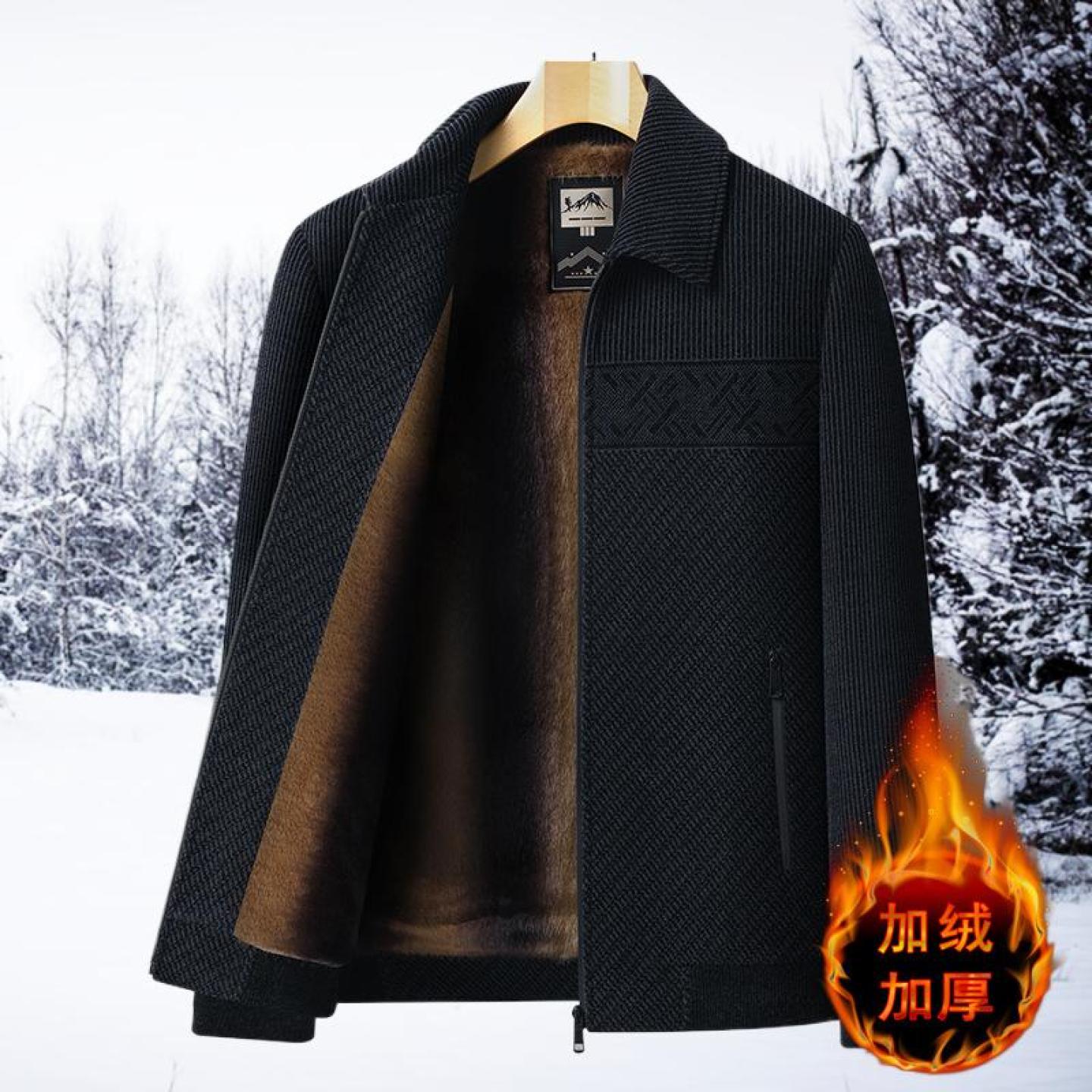 秋冬季雪尼尔中老年保暖棉衣加厚