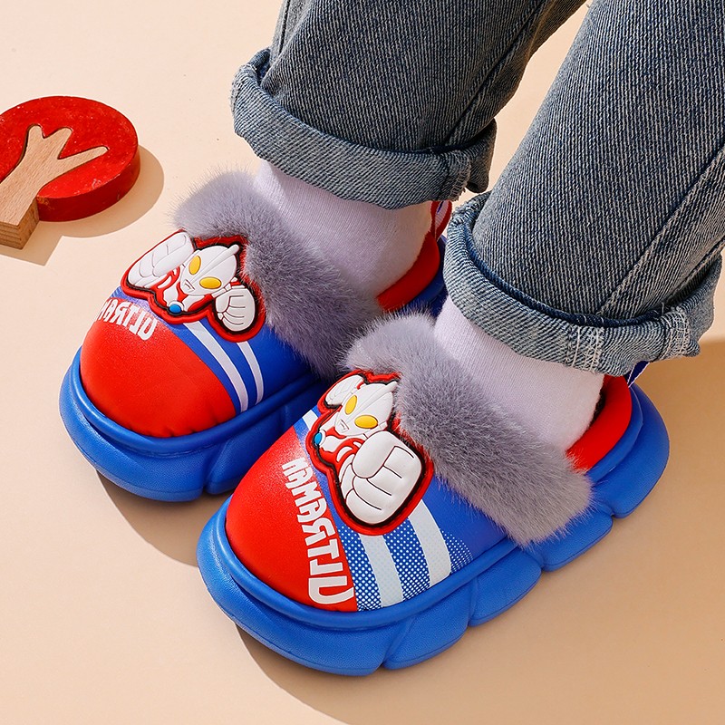 奥特曼儿童棉拖鞋eva超轻防水