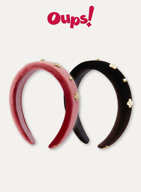 oups博物馆 赵昭仪同款花神赞歌发箍高颅顶神器贝母发饰原创设计