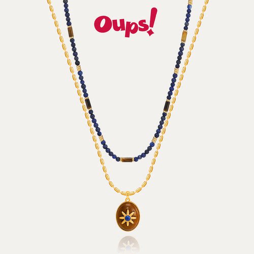 Oups莫图蓝调套组项链原创设计