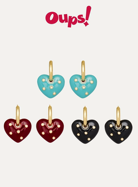 【新年礼物】Oups田曦薇章若楠波提切利耳环红色新年节日耳饰原创