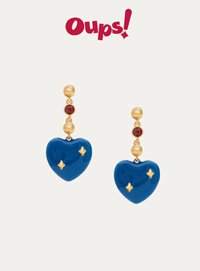 【新年礼物】oups张小婉同款泰晤士堤岸耳环爱心s925银耳饰女原创